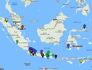 Peta Lokasi Kampus Program Reguler Nomor